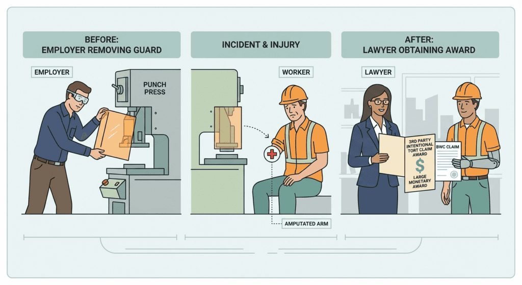 The Machine Amputated Your Finger, Hand, Arm, Foot, or Leg.